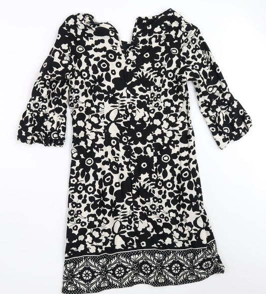 Atmosphere Womens Black Floral Shift Size 8