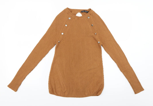Womens UK Size 12 Select Orange Pullover Jumper