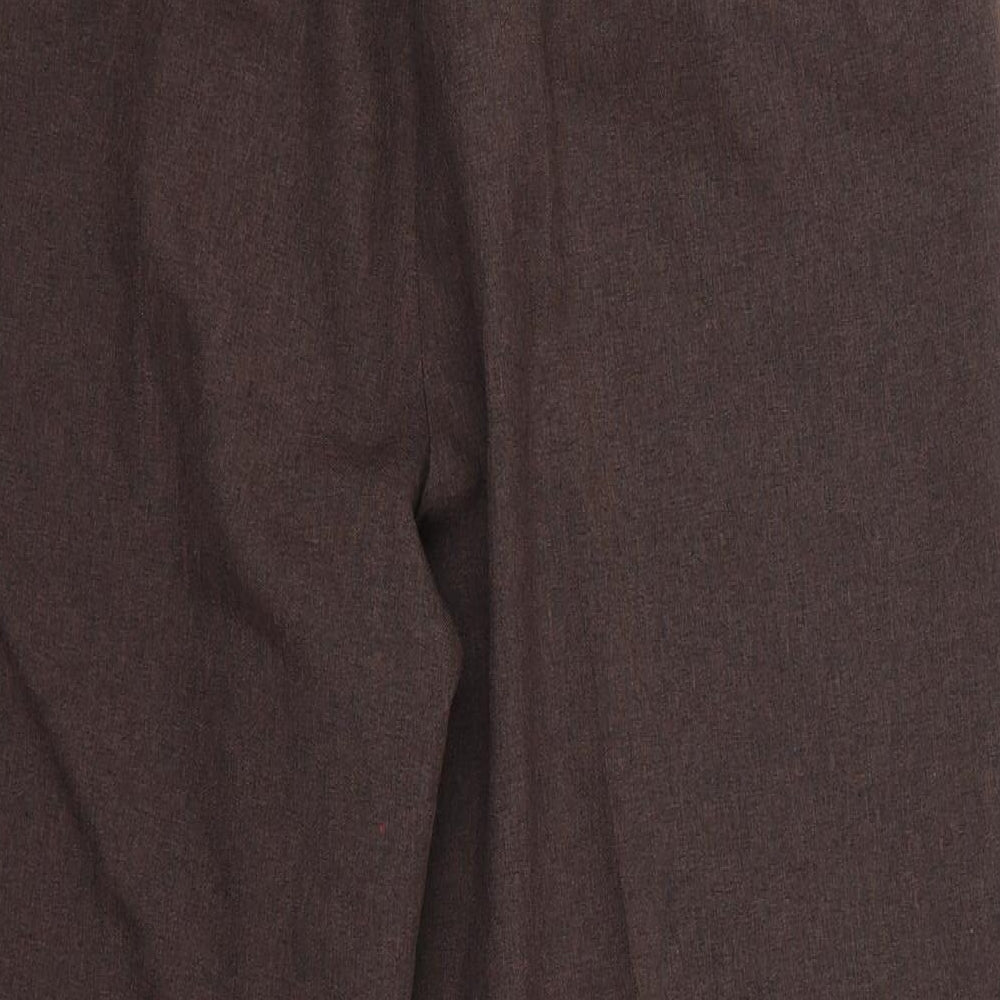 BM Womens Brown Cropped Trousers Size 16 L23 in