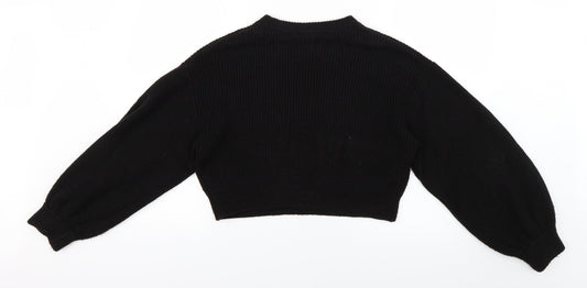 Womens UK Size S H&M Black Pullover Jumper