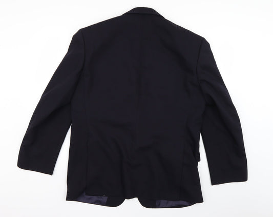 Preworn Mens Blue Jacket Suit Jacket Size 36