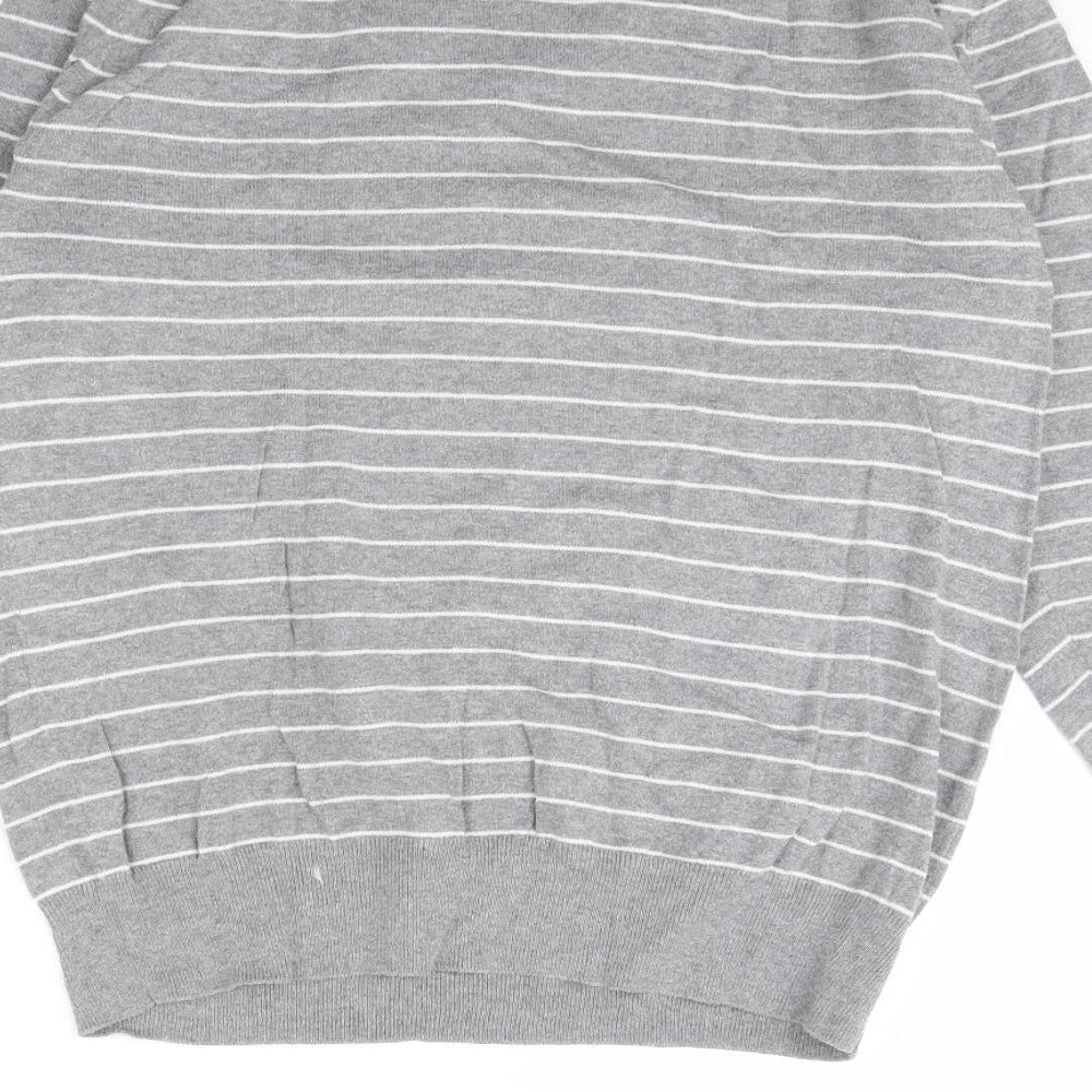 Gap Mens Green Striped Pullover Jumper Size M