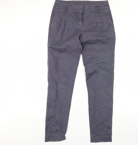 Additional front view of Vera Moda women’s blue trousers, size UK 34, in, 30-inch leg