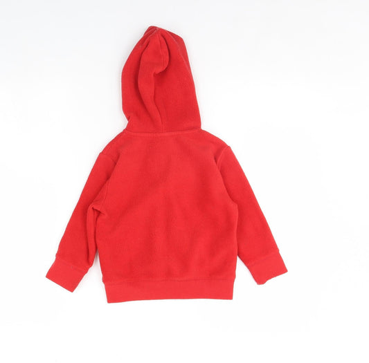 Gap Boys Red Fleece Jacket Size 3 Years