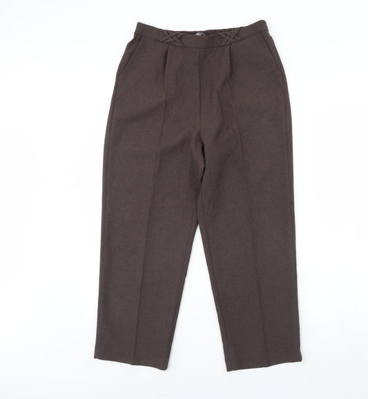 Bonmarché Womens Brown Trousers Size 12 L28 in