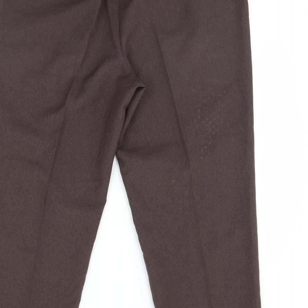 BM Womens Brown Trousers Size 12 L28 in