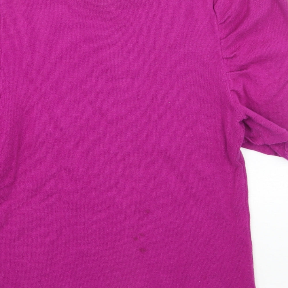 Womens UK Size M Forever21 Purple Basic T-Shirt