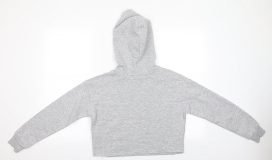 New Look Girls Grey Pullover Hoodie Size 12-13 Years - Santa Monica