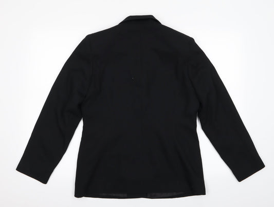 Dorothy Per Womens Black Jacket Suit Jacket Size 12