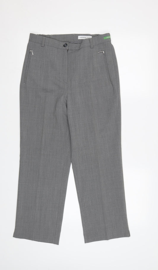 Womens UK Size 10 GARDEUR Regular Fit Grey Trousers
