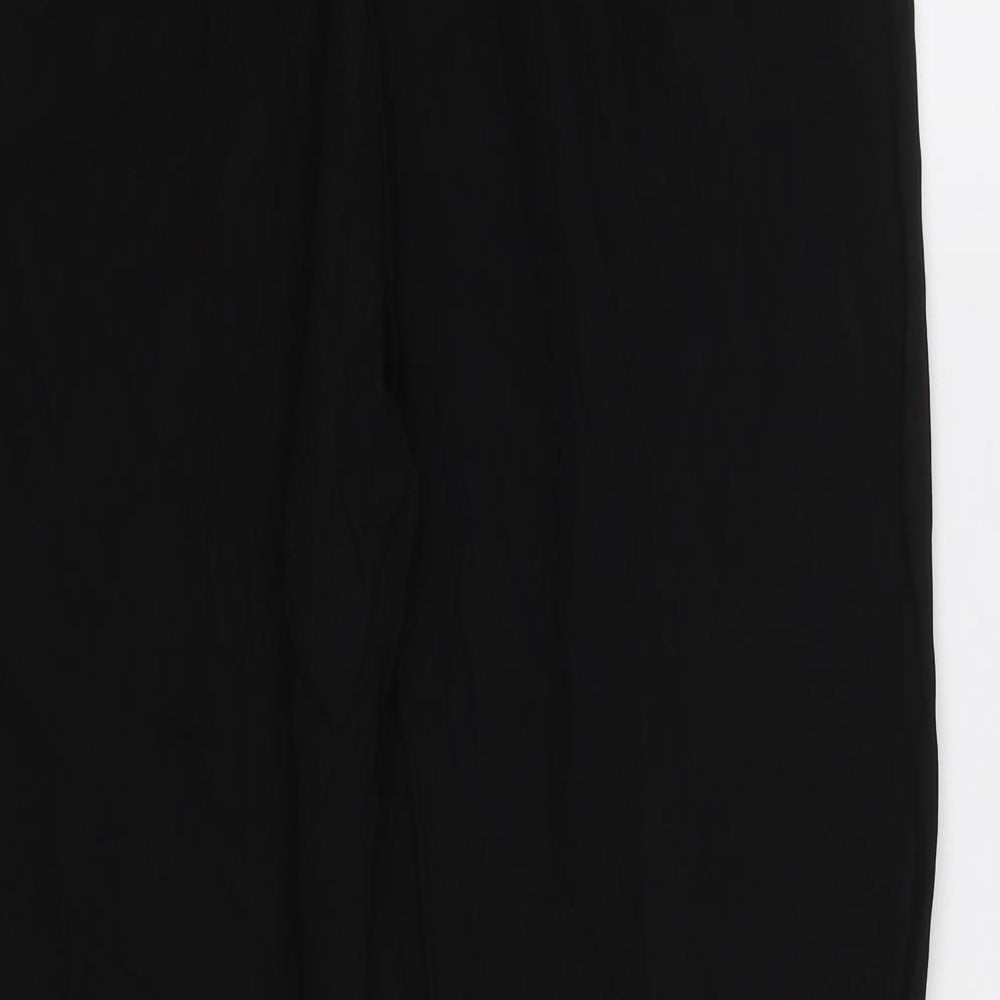 Womens UK Size 10 ASOS Regular Fit Dress Pants Black Trousers
