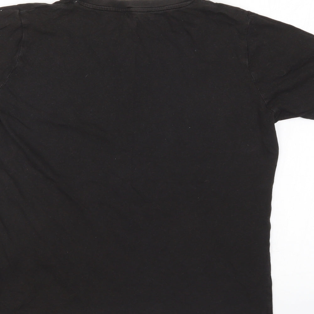 Womens UK Size 8 New Look Brown Basic T-Shirt