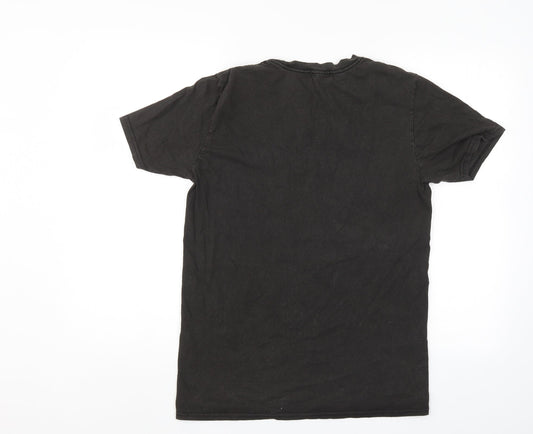 Boohoo Womens Black Basic T-Shirt Size S