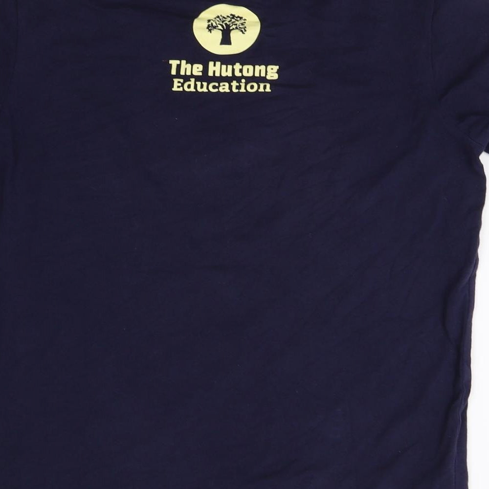 Preworn Mens Blue T-Shirt Size S - Smile More