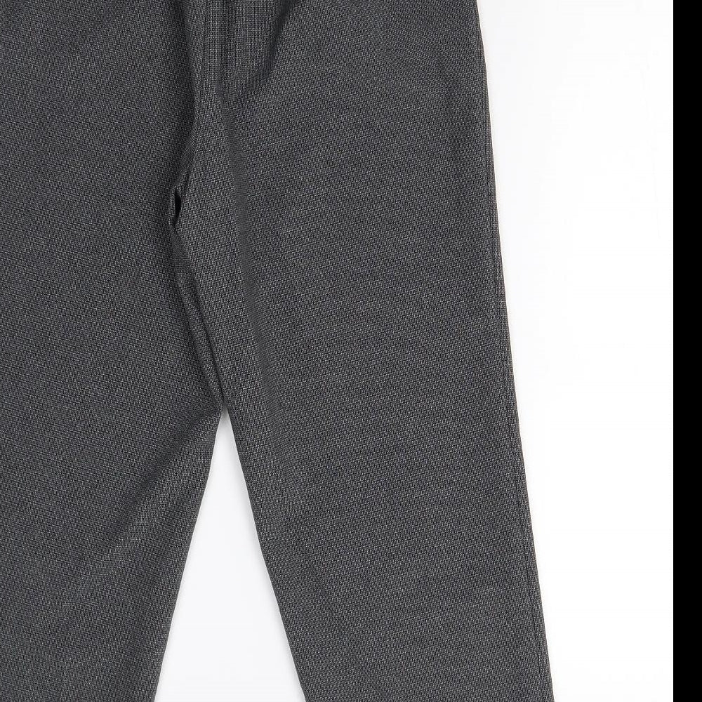 Womens UK Size 12 BM Collection Regular Fit Grey Trousers