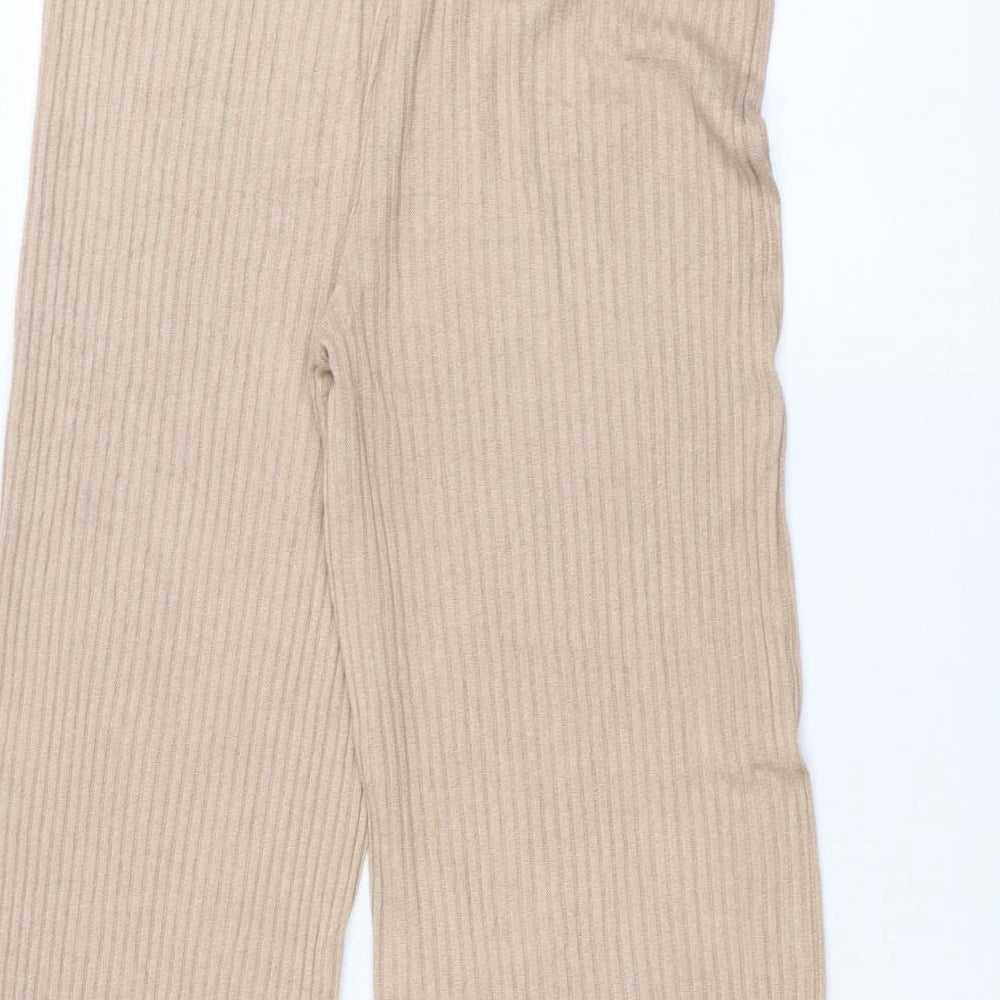 New Look Womens Beige Trousers Size L L28 in