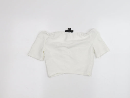 Atmosphere Womens White Basic T-Shirt Size 12