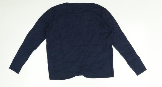 TU Womens Blue Cardigan Jumper Size 10