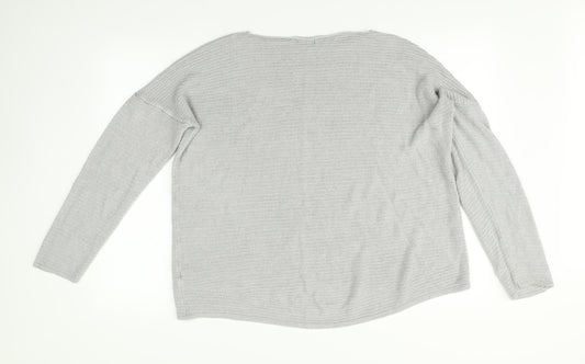 Amaranti Womens Grey Pullover Jumper Size L