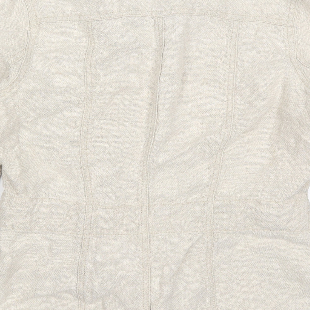 HIJKL Womens Beige Jacket Size 12
