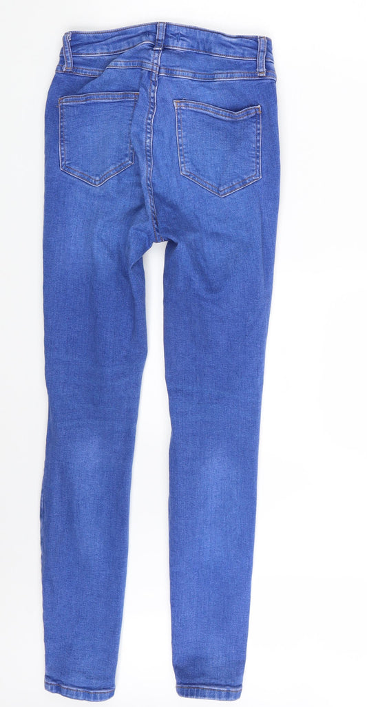 Denim Co. Womens Blue Denim Skinny Jeans Size 8 L28 in