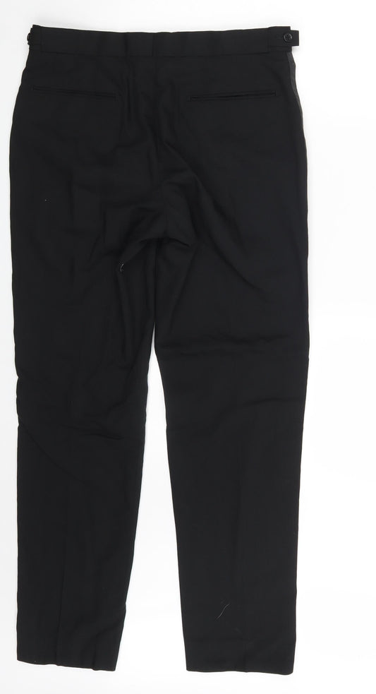 Preworn Mens Black Dress Pants Trousers Size 32 in L30 in