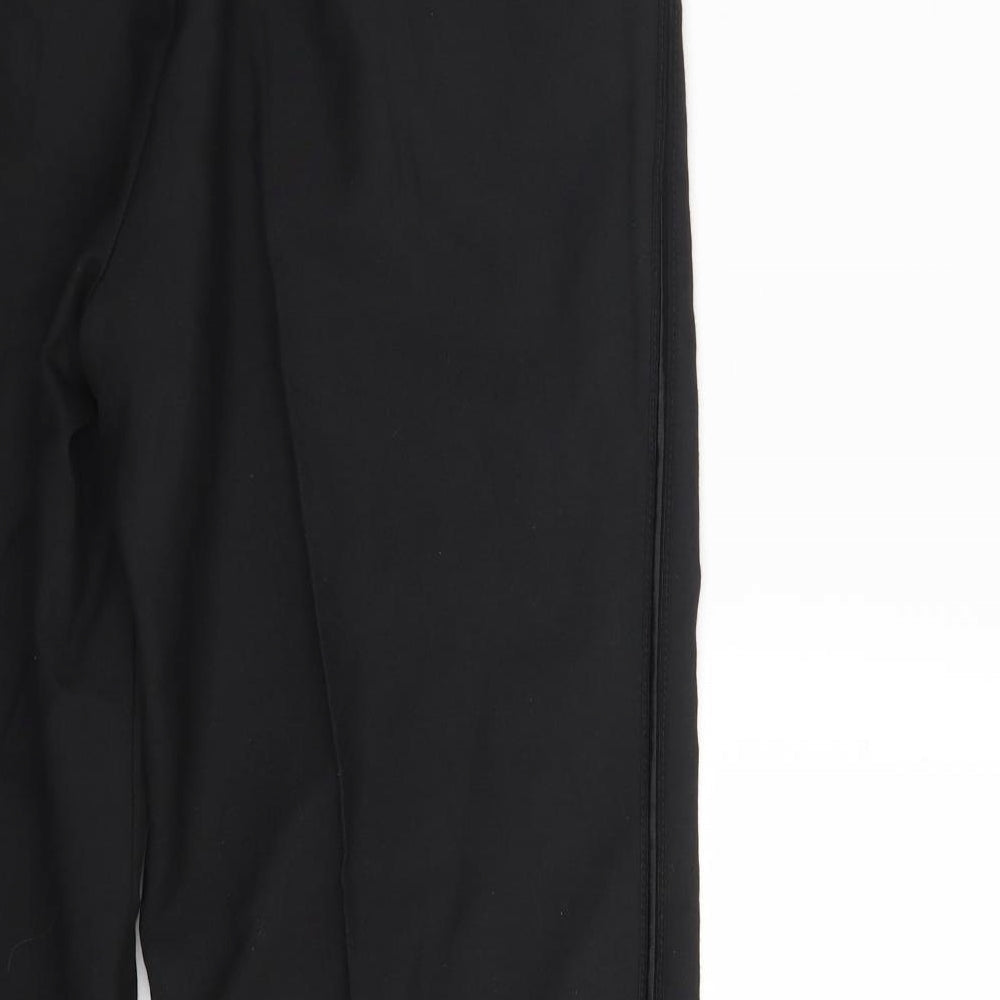 Mens UK Size 34 in Preworn Regular Fit Black Trousers