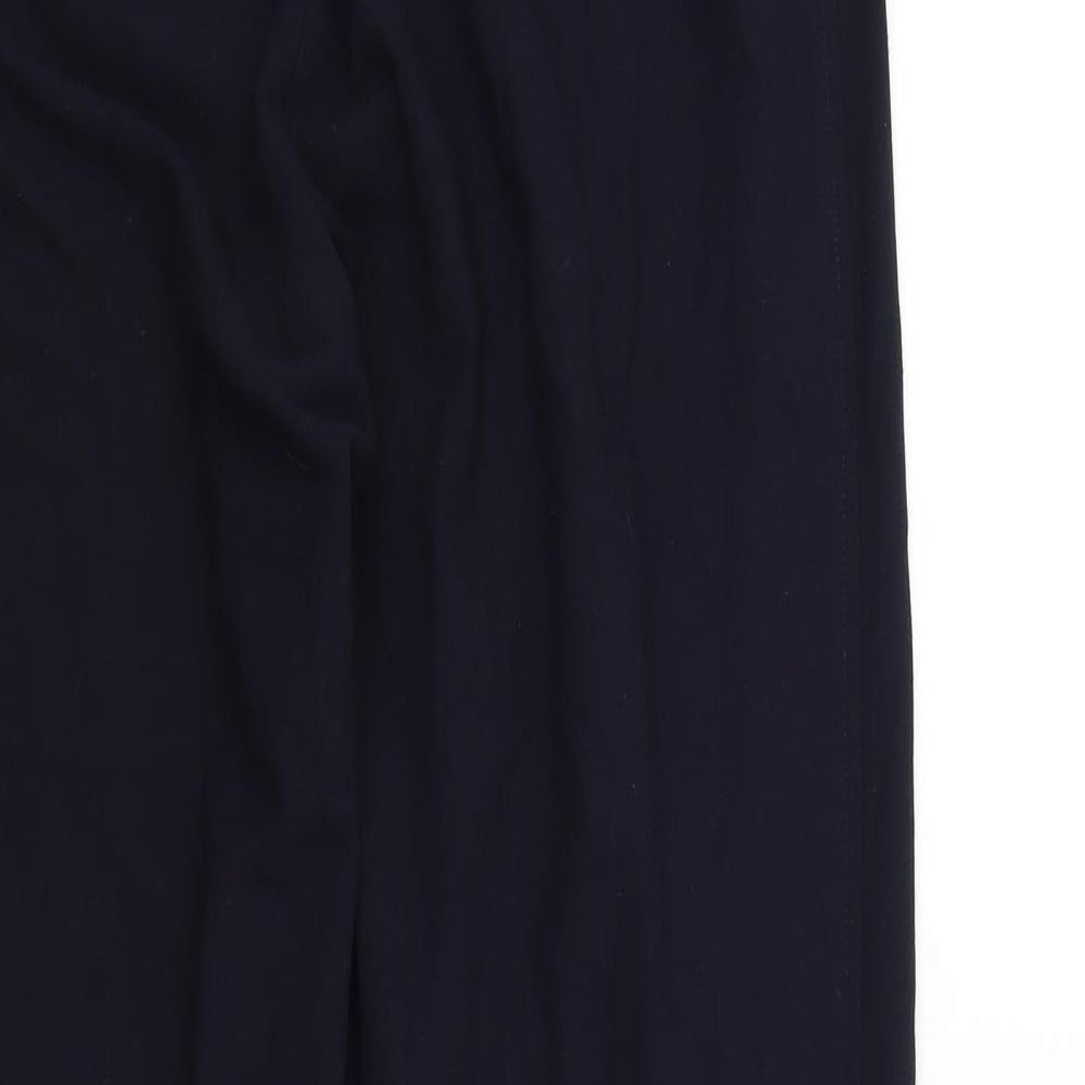 Womens UK Size 14 M&S Regular Fit Blue Trousers