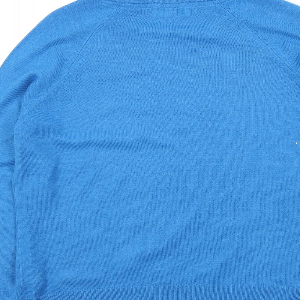 Womens UK Size 14 M&S Blue Pullover Jumper