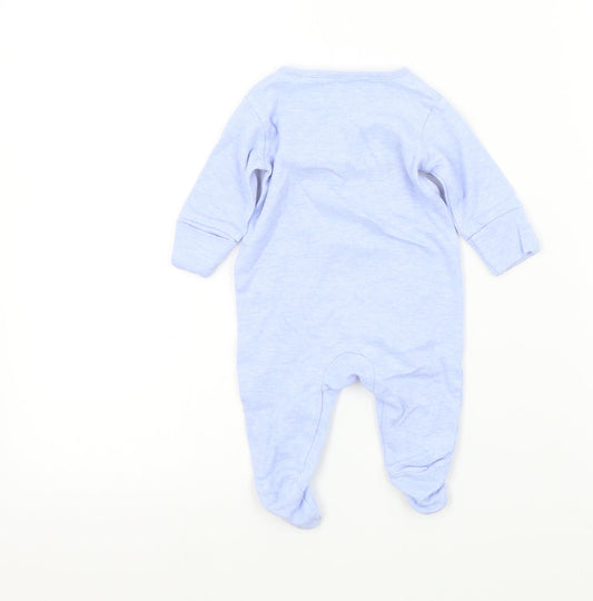 NEXT Baby Blue Colourblock Babygrow One-Piece Size Newborn