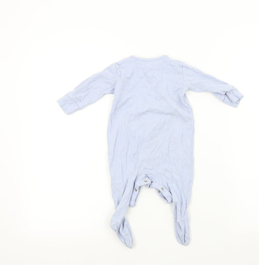 NEXT Baby Blue Colourblock Babygrow One-Piece Size 3-6 Months