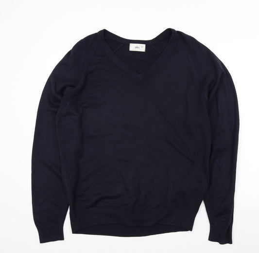 Mens UK Size L BHS Blue Pullover Jumper