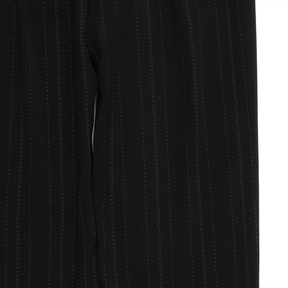 Womens UK Size 12 South Regular Fit Black Trousers