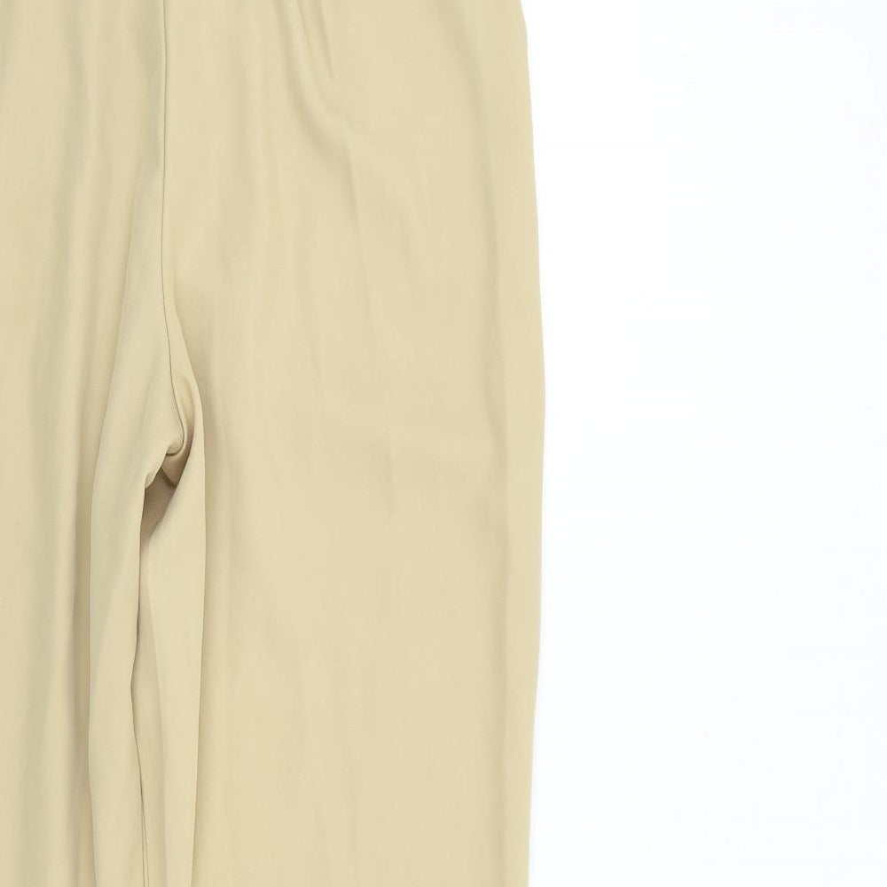 Womens UK Size 8 Misspap Regular Fit Beige Trousers