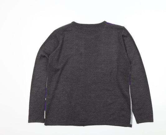 Autonomy Womens Grey Pullover Jumper Size M