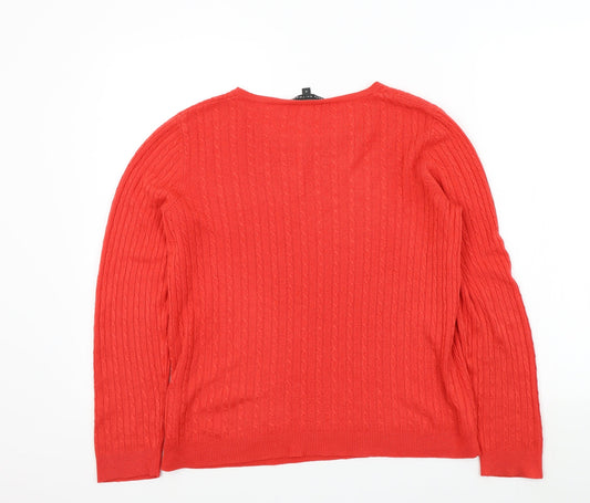 Womens UK Size 14 Bonmarché Red Pullover Jumper