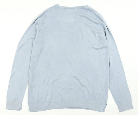 Julipa Womens Blue Knit Pullover Jumper Size 12