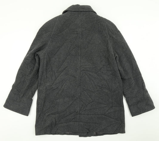 Berkertex Womens Grey Overcoat Coat Size 14