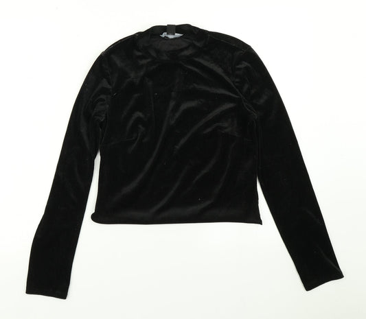 Womens UK Size 12 Atmosphere Black Basic T-Shirt