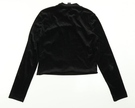 Womens UK Size 12 Atmosphere Black Basic T-Shirt