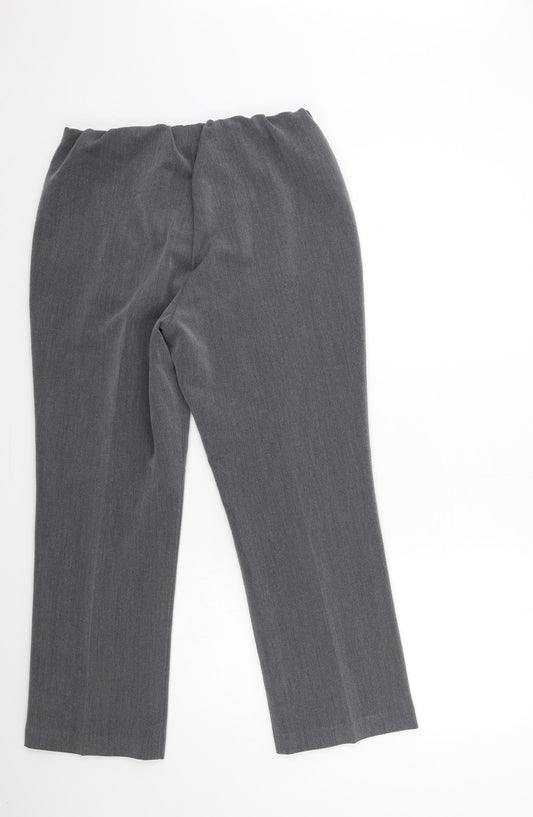 Bonmarché Womens Grey Trousers Size 12 L28 in