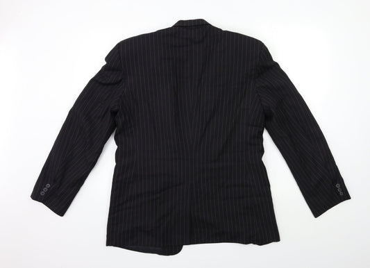 Mens UK Size 40 Preworn Regular Black Suit Jacket