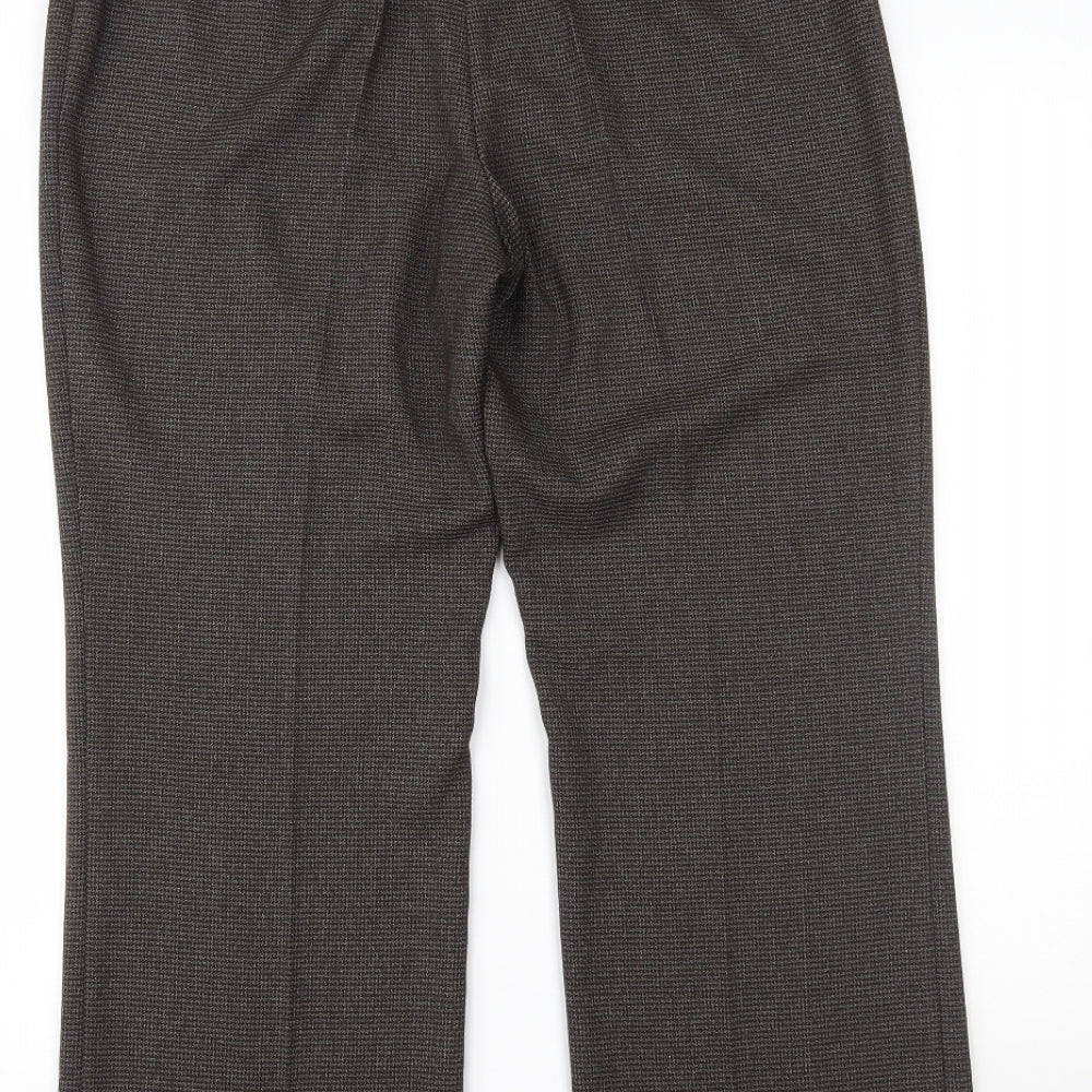 C.M.D Womens Brown Trousers Size 12 L20 in