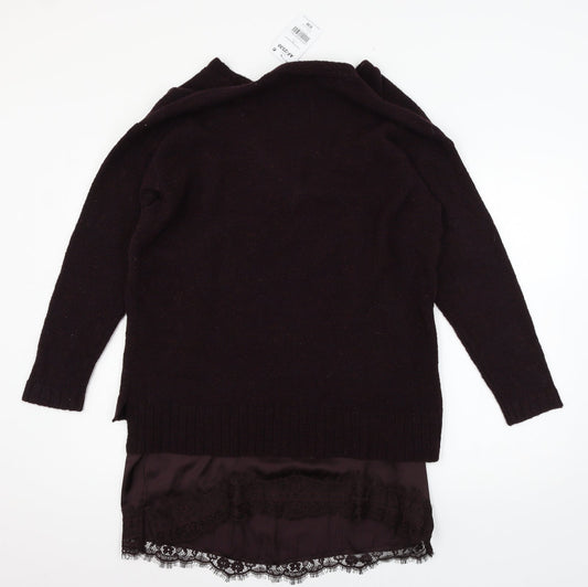 Womens UK Size 14 NEXT Purple Pullover Jumper