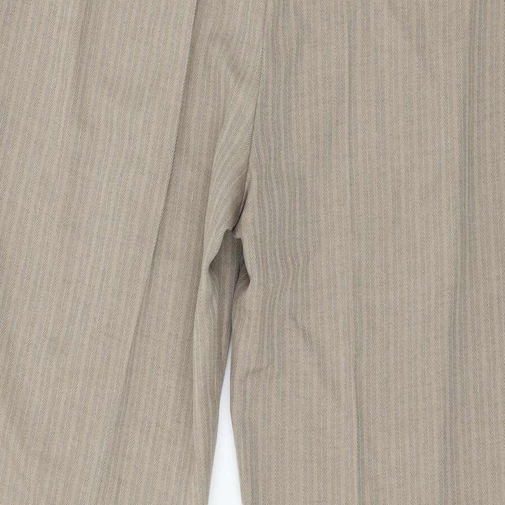 Womens UK Size 18 Marks and Spencer Regular Fit Brown Trousers