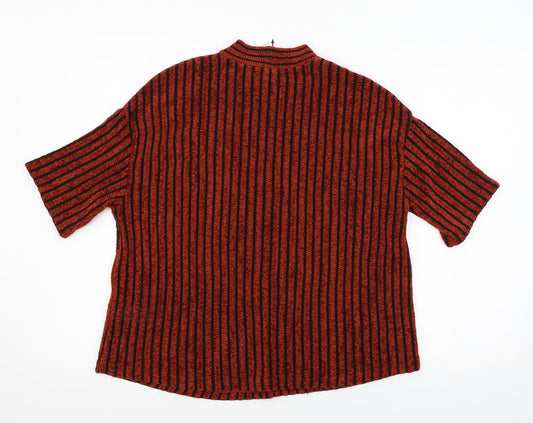 Womens UK Size 12 M&Co Red Pullover Jumper