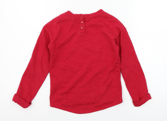 Cherokee Girls Pink Jersey Pullover Sweatshirt Size 6 Years