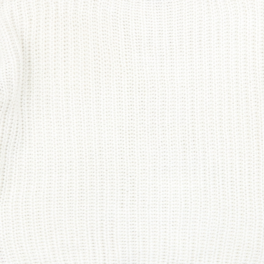 Womens UK Size M Peacocks White Pullover Jumper