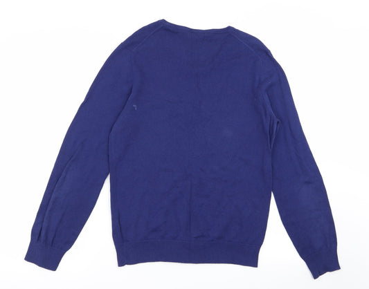 H&M Mens Blue Pullover Jumper Size S