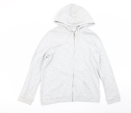 Asda George Womens Grey Full Zip Jumper Size 16